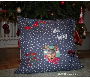 Stickdatei - Winterreh inkl. Puschendatei